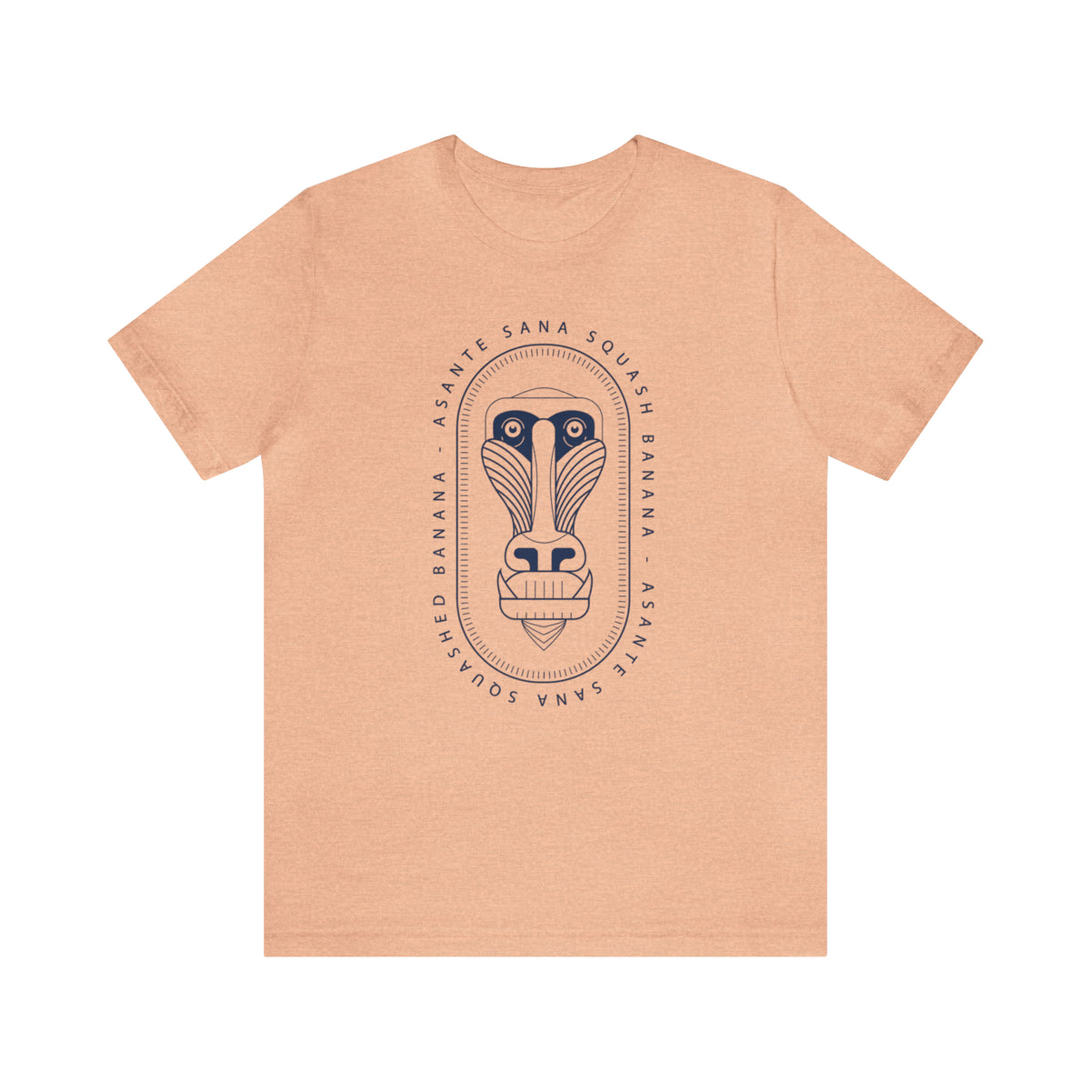 Asante Sana Squashed Banana Bella Canvas Unisex Jersey Short Sleeve Tee