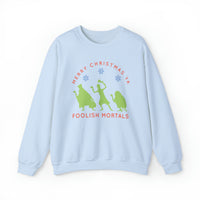 Merry Christmas Ya Foolish Mortals Gildan Unisex Heavy Blend™ Crewneck Sweatshirt