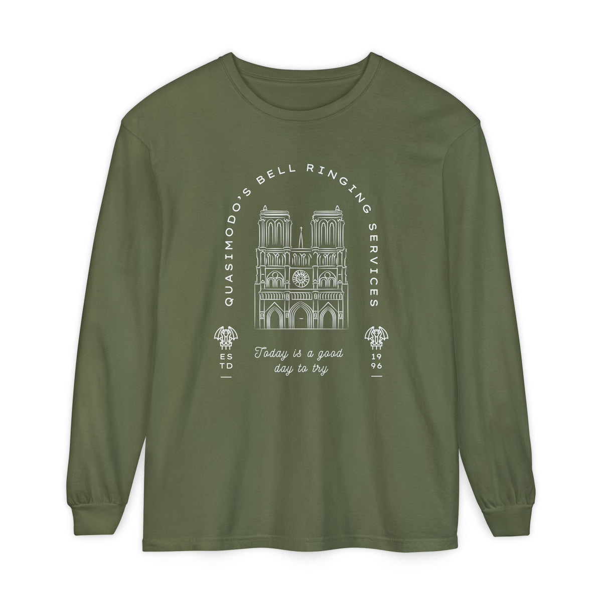 Quasimodo's Bell Ringing Services Comfort Colors Unisex Garment-dyed Long Sleeve T-Shirt