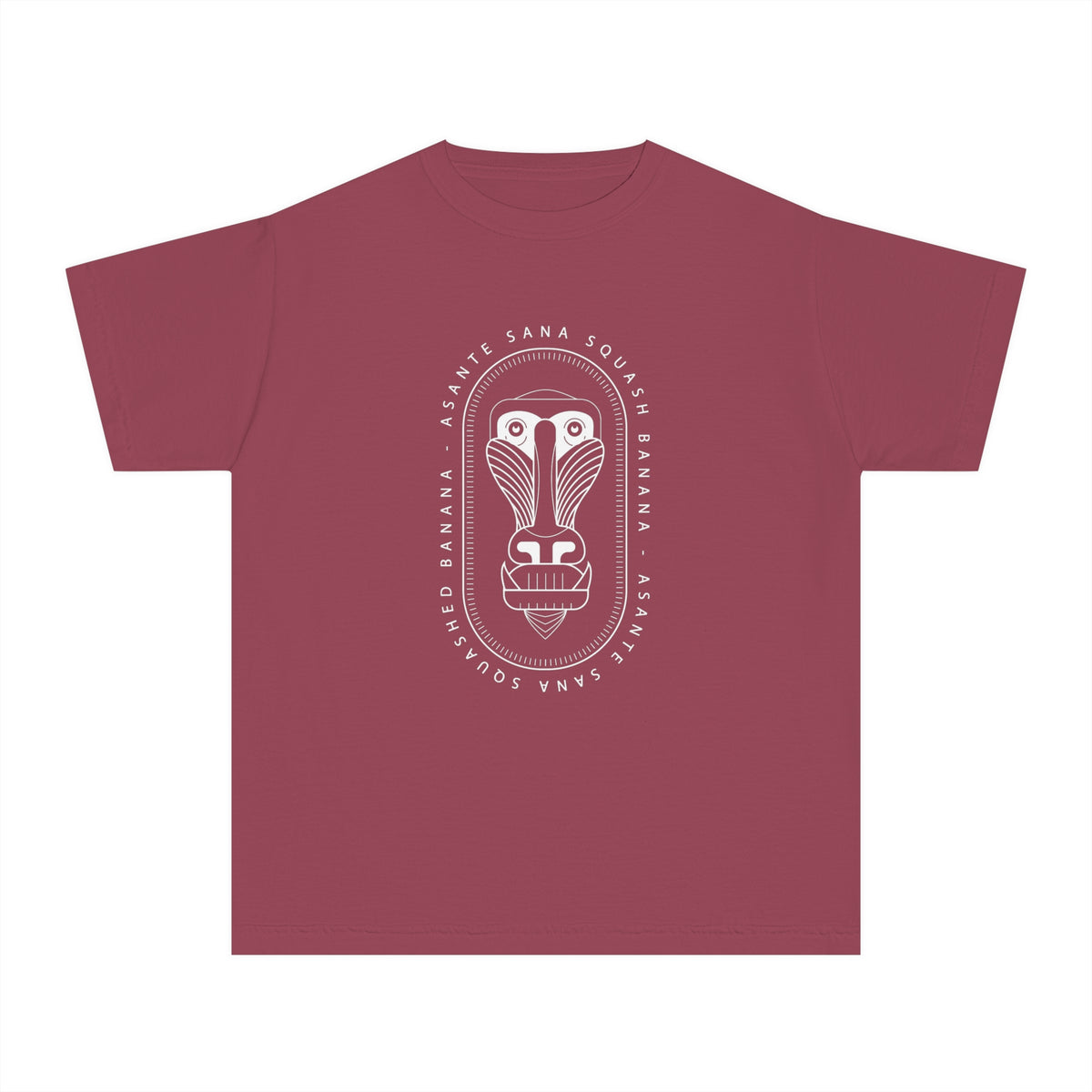 Asante Sana Squashed Banana Comfort Colors Youth Midweight Tee