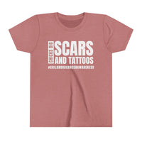 Chicks Dig Scars and Tattoos Bella Canvas Youth Short Sleeve Tee