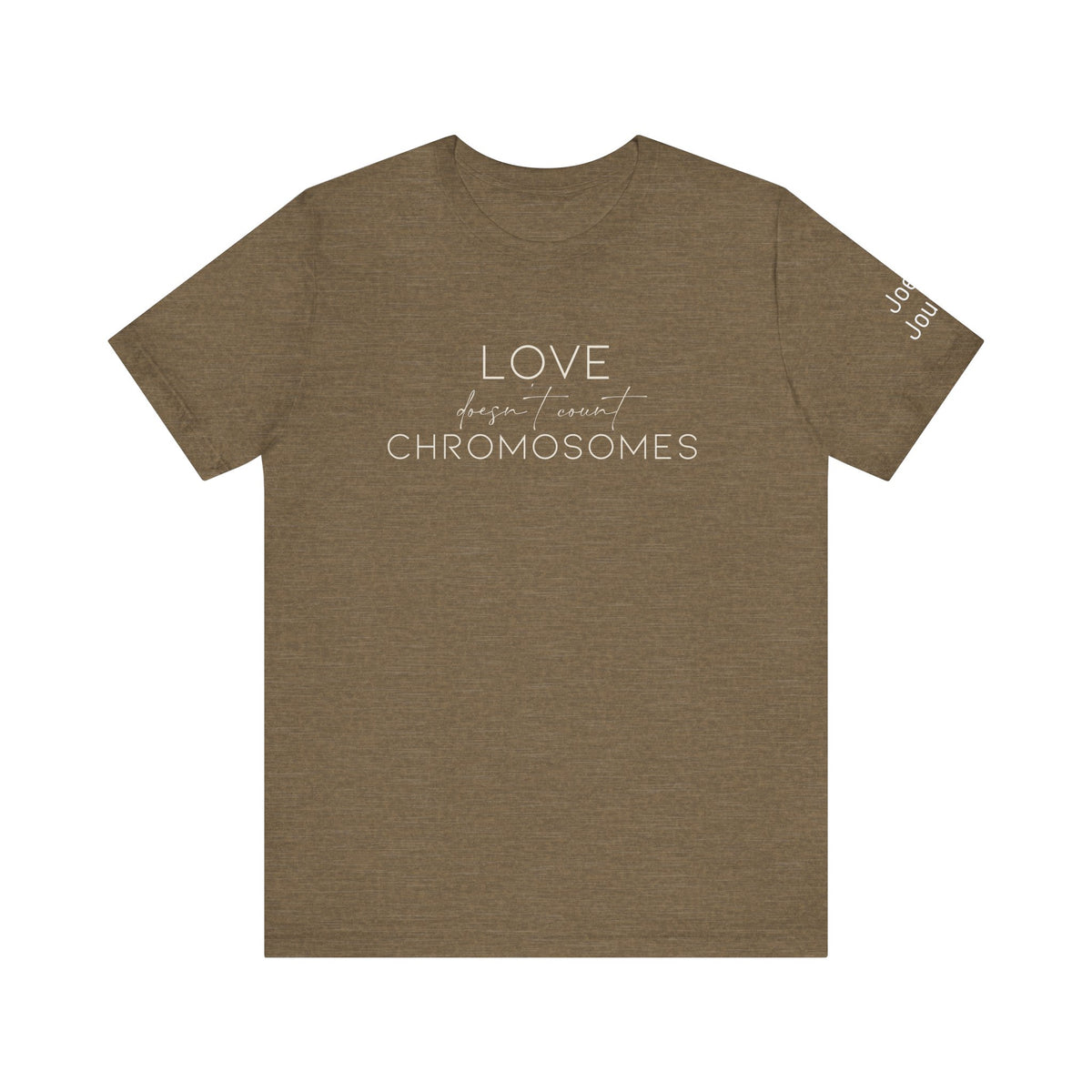 Joey's Journey Chromosome 6q Deletion Awareness Bella Canvas Unisex Jersey Short Sleeve Tee