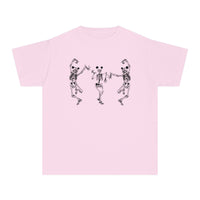 Dancing Skeletons with Ears Comfort Colors Youth Midweight Tee