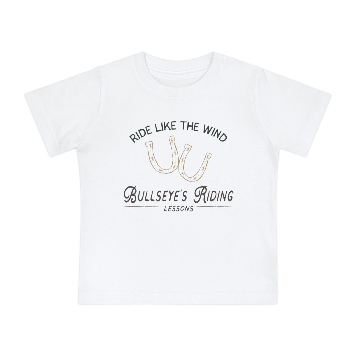 Ride Like the Wind Bullseye Bella Canvas Baby Short Sleeve T-Shirt