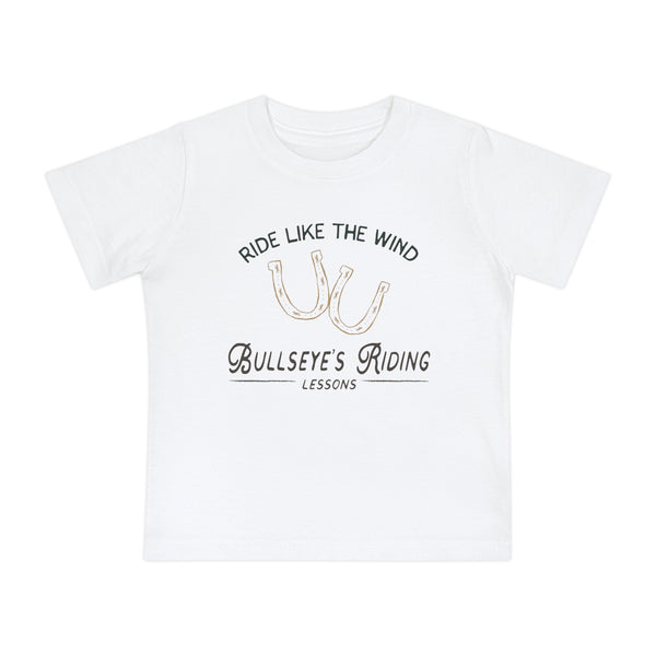 Ride Like the Wind Bullseye Bella Canvas Baby Short Sleeve T-Shirt