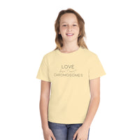 Love Doesn’t Count Chromosomes Comfort Colors Youth Midweight Tee