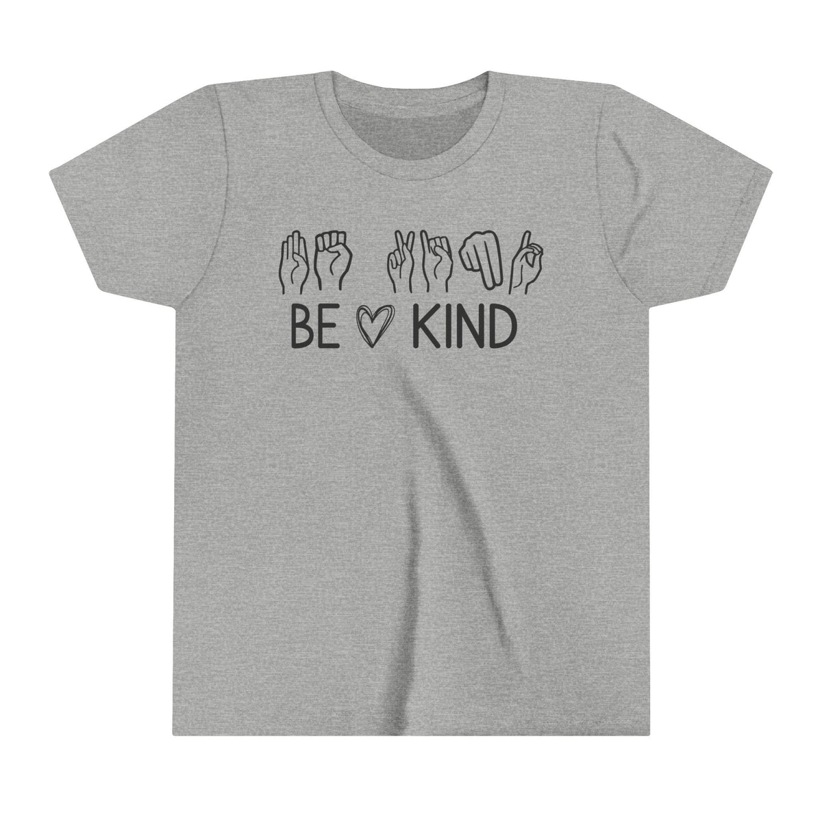Be Kind ASL Bella Canvas Youth Short Sleeve Tee