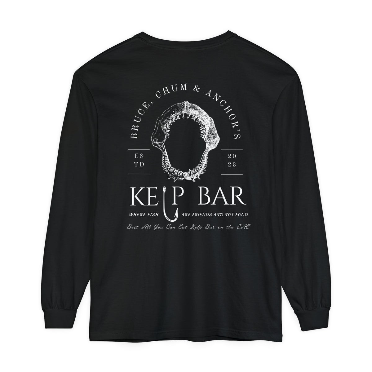 Bruce, Chum & Anchor's Kelp Bar Comfort Colors Unisex Garment-dyed Long Sleeve T-Shirt