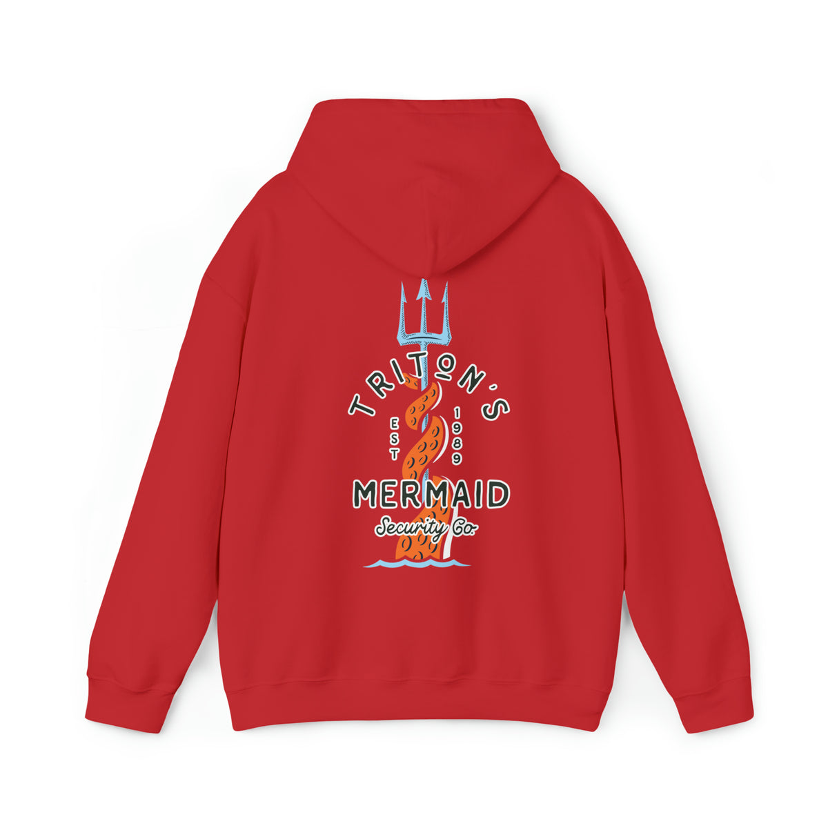 Triton's Mermaid Security Gildan Unisex Heavy Blend™ Hooded Sweatshirt
