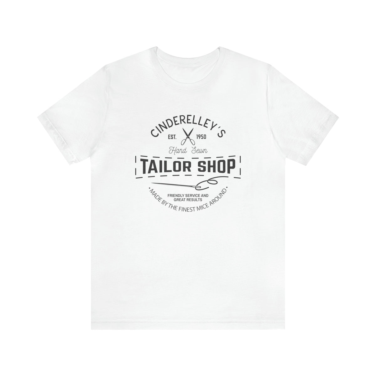 Cinderelley’s Tailor Shop Canvas Unisex Jersey Short Sleeve Tee