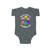 Maybe She’s A Wildflower Rabbit Skins Infant Fine Jersey Bodysuit