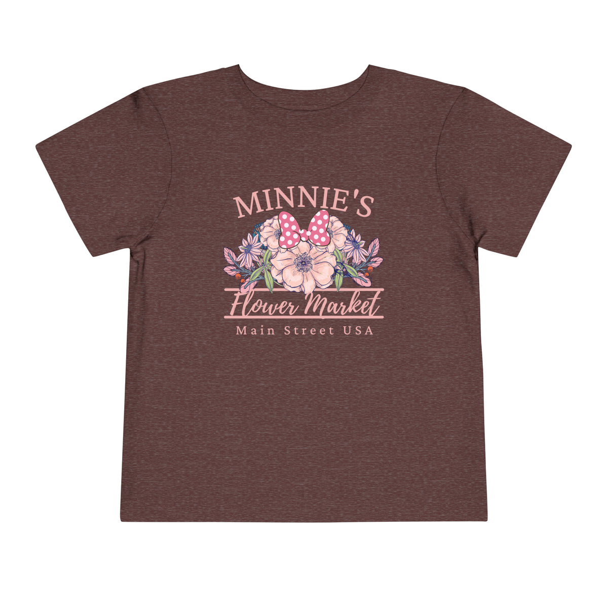 Minnie's Flower Market Bella Canvas Toddler Short Sleeve Tee