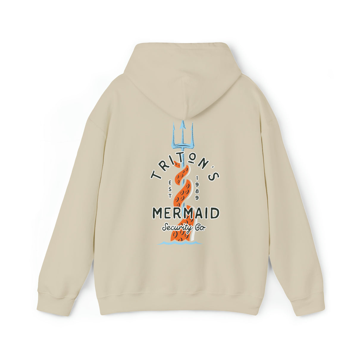 Triton's Mermaid Security Gildan Unisex Heavy Blend™ Hooded Sweatshirt