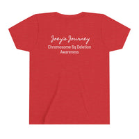 Joey's Journey Chromosome 6q Deletion Awareness Bella Canvas Youth Short Sleeve Tee