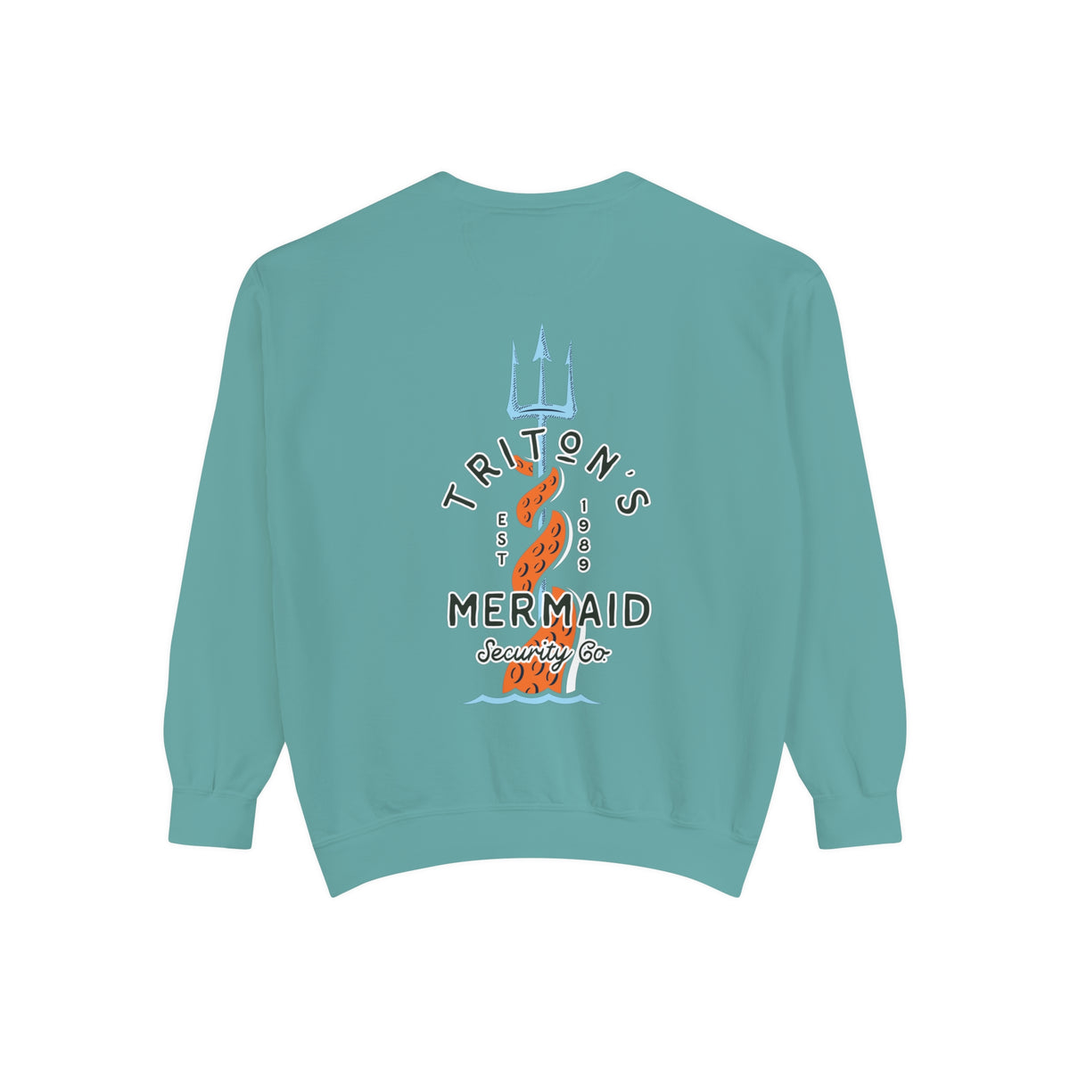 Triton's Mermaid Security Comfort Colors Unisex Garment-Dyed Sweatshirt