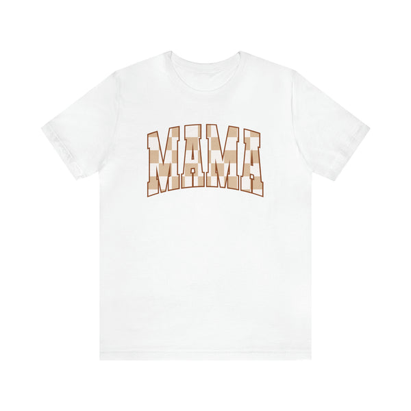 Checkered Mama Bella Canvas Unisex Jersey Short Sleeve Tee