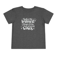 Think of the Happiest Things Bella Canvas Toddler Short Sleeve Tee