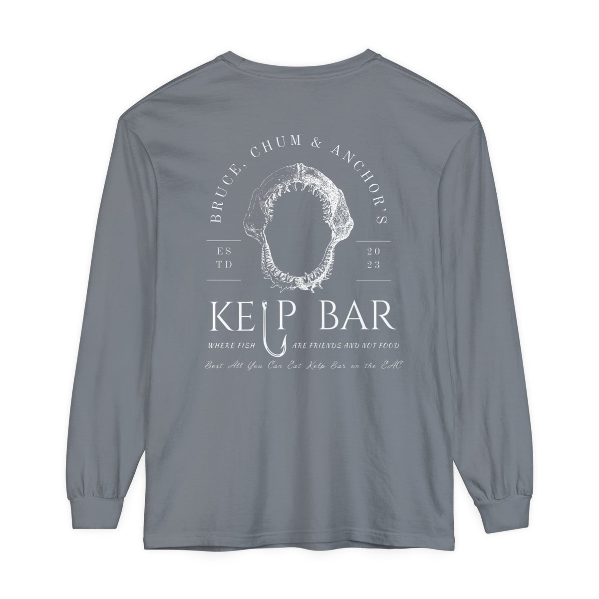 Bruce, Chum & Anchor's Kelp Bar Comfort Colors Unisex Garment-dyed Long Sleeve T-Shirt