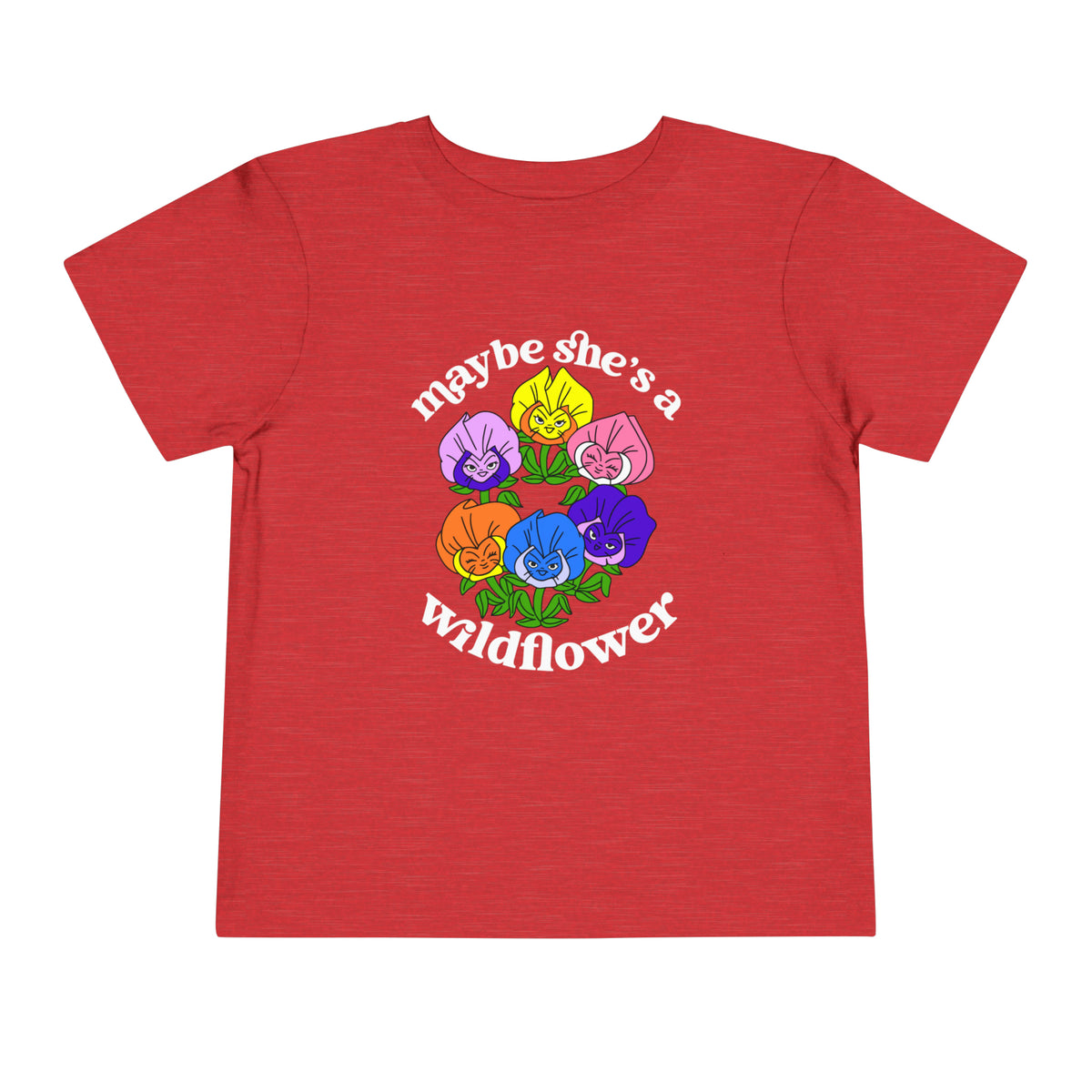 Maybe She’s A Wildflower Bella Canvas Toddler Short Sleeve Tee