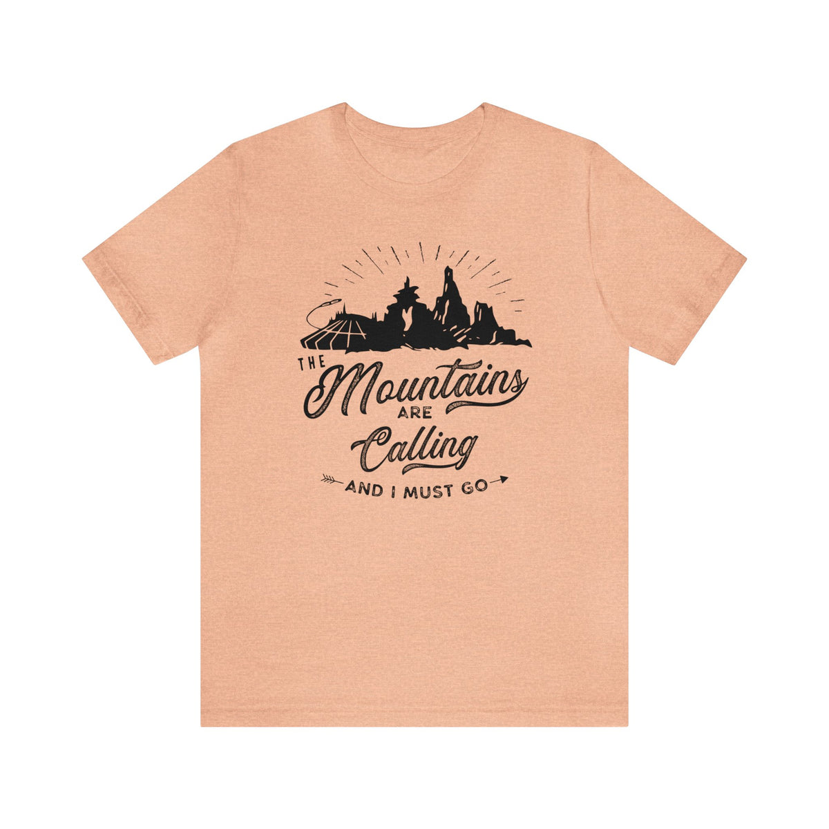 The Mountains Are Calling Bella Canvas Unisex Jersey Short Sleeve Tee