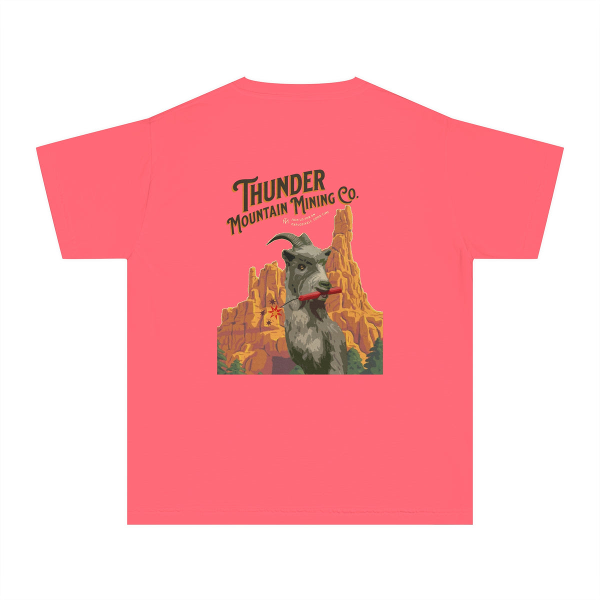 Thunder Mountain Mining Co. Comfort Colors Youth Midweight Tee