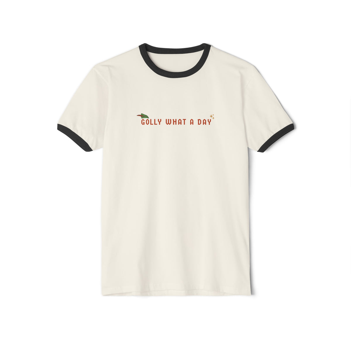 Golly What A Day Next Level Unisex Cotton Ringer T-Shirt