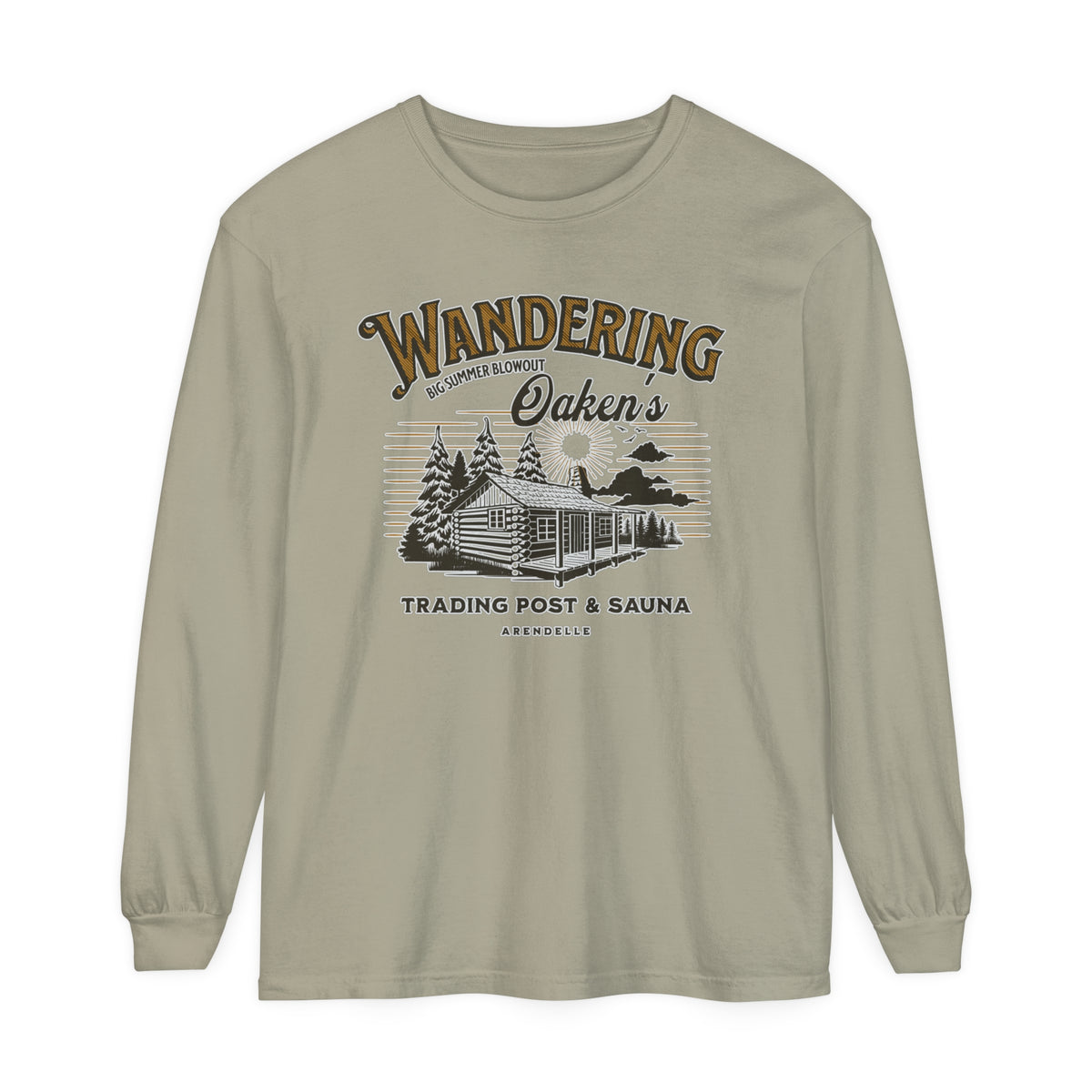 Wandering Oaken’s Trading Post Comfort Colors Unisex Garment-dyed Long Sleeve T-Shirt