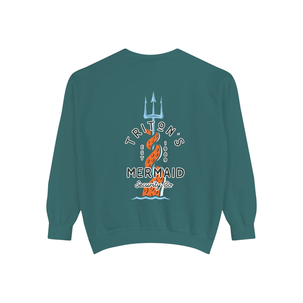 Triton's Mermaid Security Comfort Colors Unisex Garment-Dyed Sweatshirt