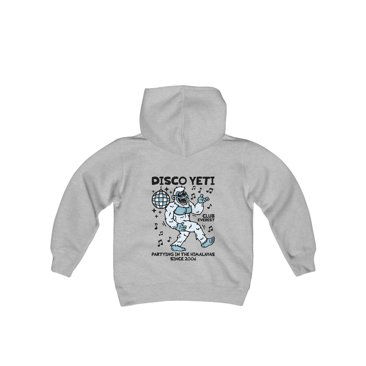 Disco Yeti Gildan Youth Heavy Blend Hooded Sweatshirt