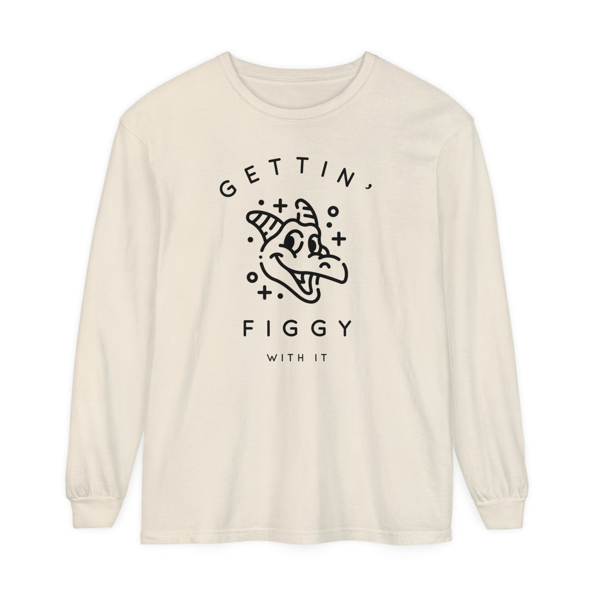 Gettin' Figgy With It Comfort Colors Unisex Garment-dyed Long Sleeve T-Shirt