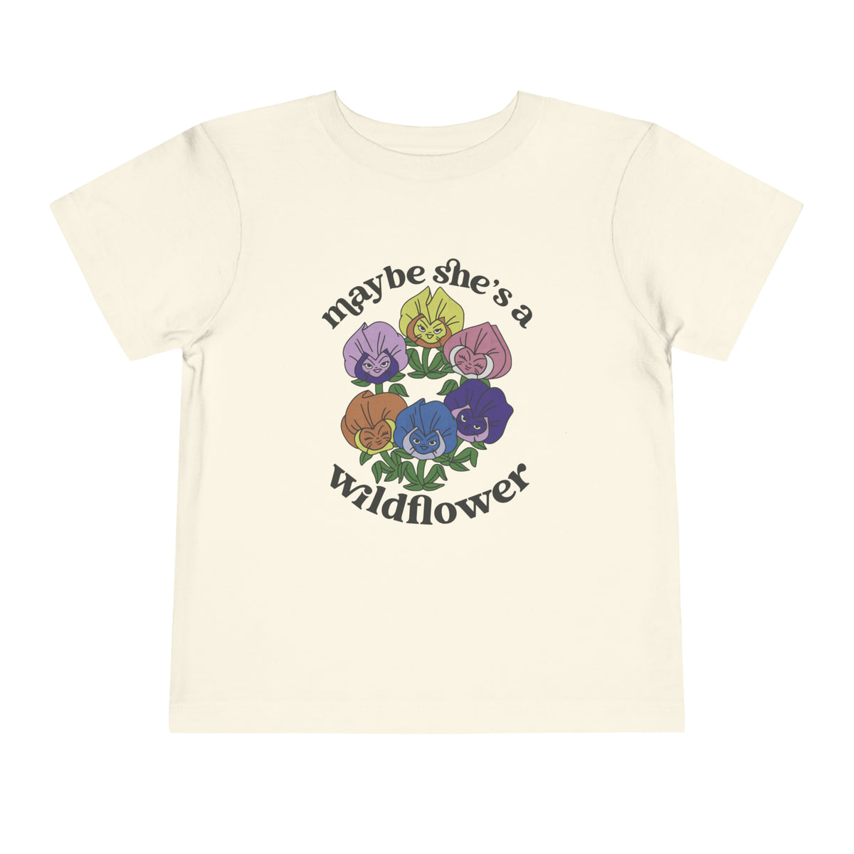 Maybe She’s A Wildflower Bella Canvas Toddler Short Sleeve Tee