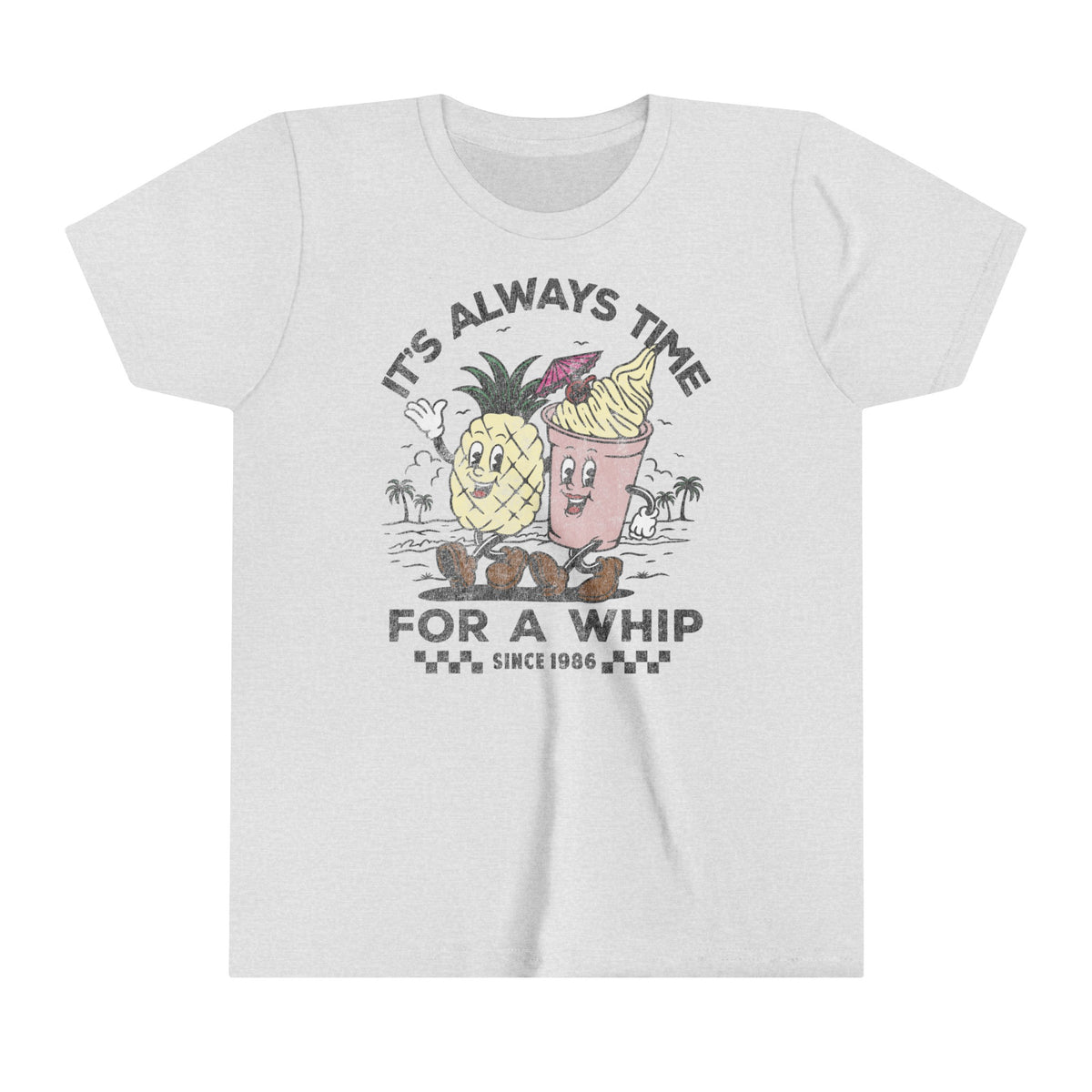 It's Always Time For A Whip Bella Canvas Youth Short Sleeve Tee