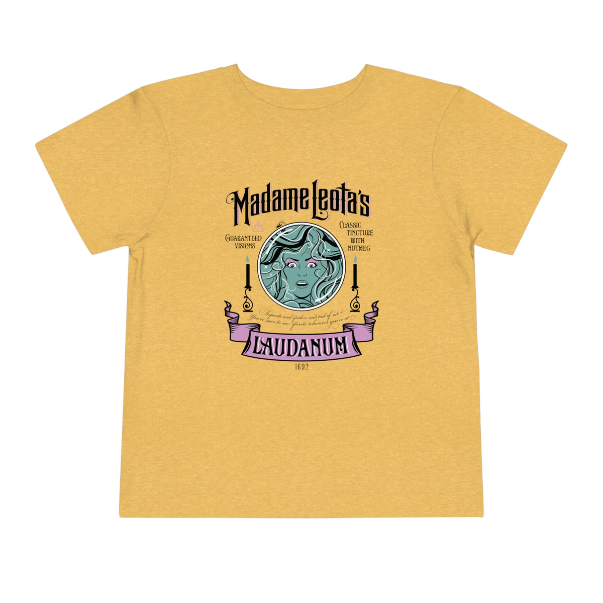 Madame Leota’s Laudanum Teal Bella Canvas Toddler Short Sleeve Tee