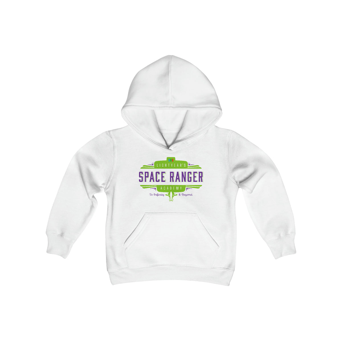 Lightyear's Space Ranger Academy Gildan Youth Heavy Blend Hooded Sweatshirt