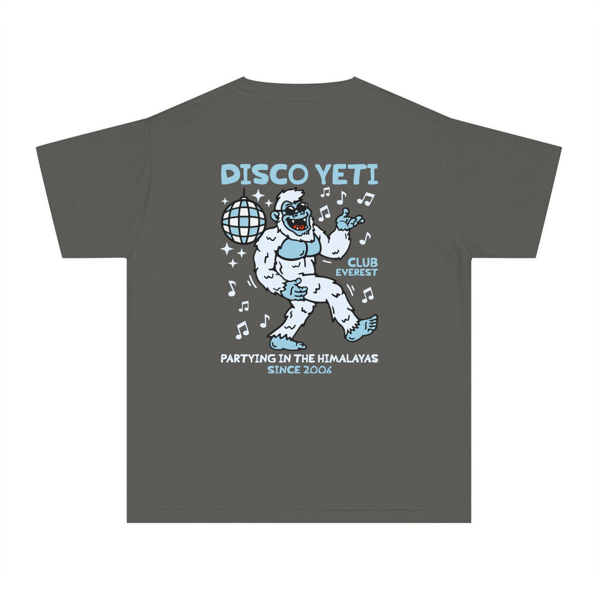 Disco Yeti Comfort Colors Youth Midweight Tee