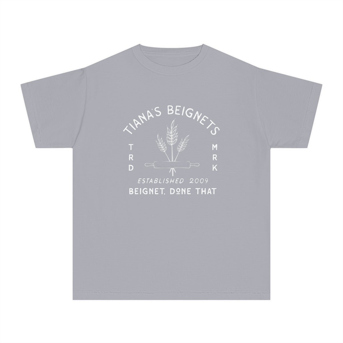 Tiana's Beignets Comfort Colors Youth Midweight Tee