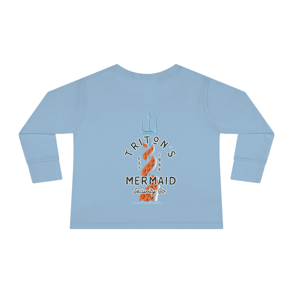 Triton's Mermaid Security Rabbit Skins Toddler Long Sleeve Tee
