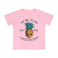 Yo Ho Pirates Life For Me Bella Canvas Baby Short Sleeve T-Shirt