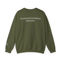 Joey's Journey Chromosome 6q Deletion Awareness Gildan Unisex Heavy Blend™ Crewneck Sweatshirt