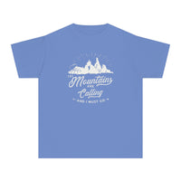 The Mountains Are Calling Comfort Colors Youth Midweight Tee