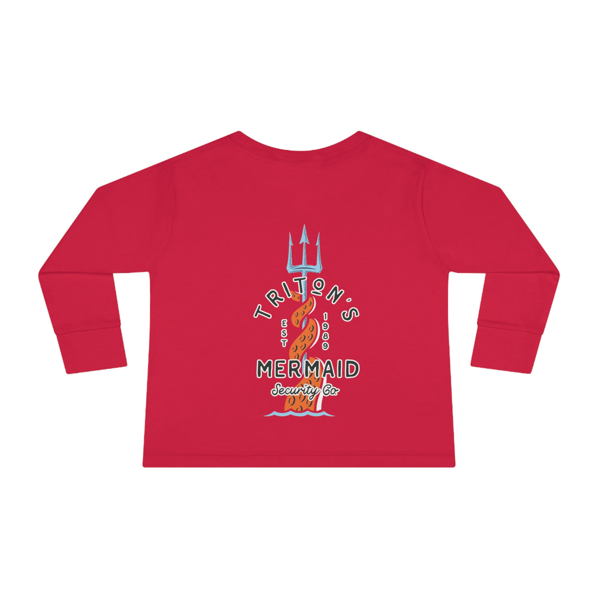 Triton's Mermaid Security Rabbit Skins Toddler Long Sleeve Tee