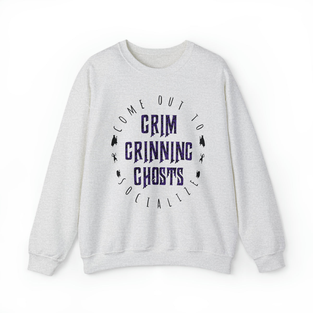 Grim Grinning Ghosts Gildan Unisex Heavy Blend Crewneck Sweatshirt Sweatshirt