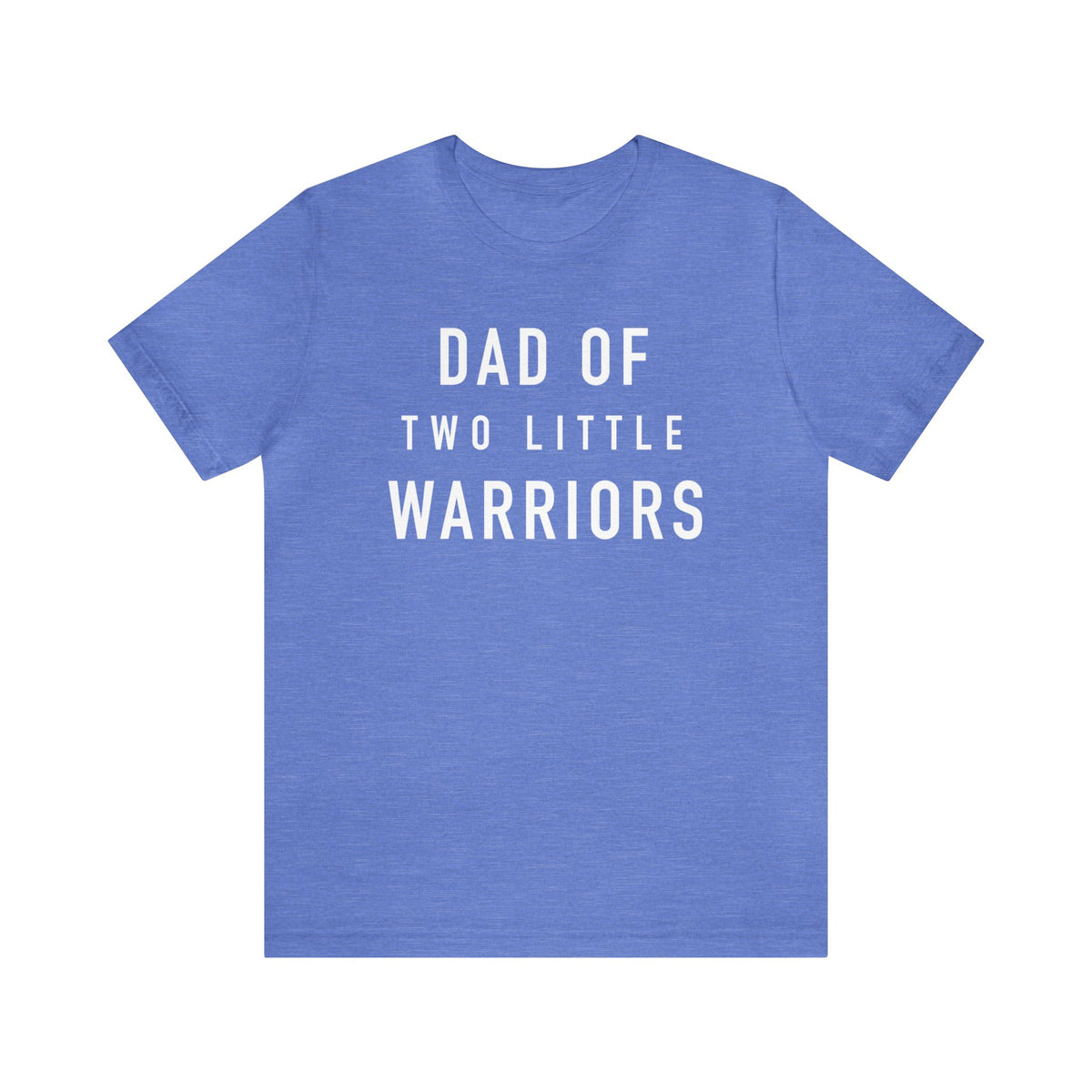 Dad Of Two Little Warriors Bella Canvas Unisex Jersey Short Sleeve Tee