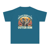 Fastest Draw in the Outer Rim Comfort Colors Youth Midweight Tee