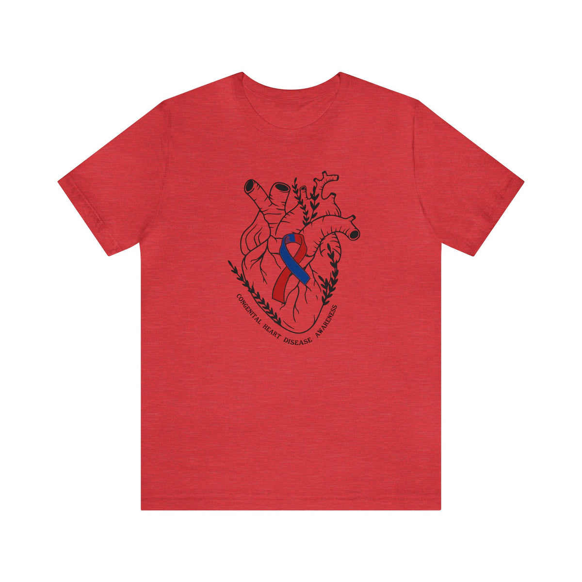 Congenital Heart Disease Awareness Bella Canvas Unisex Jersey Short Sleeve Tee
