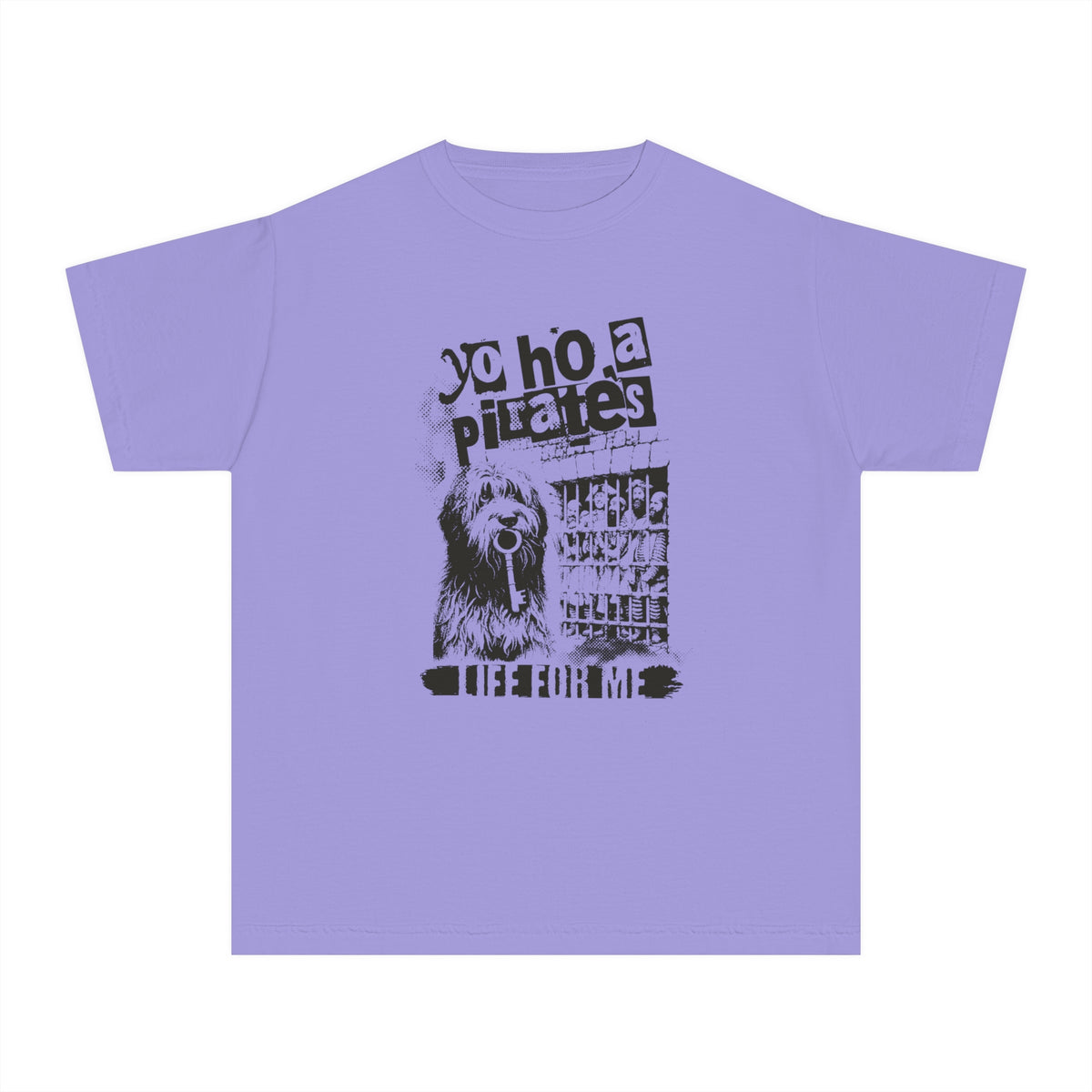 Yo Ho A Pirate's Life For Me Comfort Colors Youth Midweight Tee