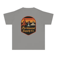 The Triple Mountain Badge — Parkbound Supply Co. Comfort Colors Youth Midweight Tee
