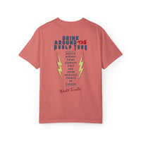 Drink Around The World Tour Comfort Colors Unisex Garment-Dyed T-shirt