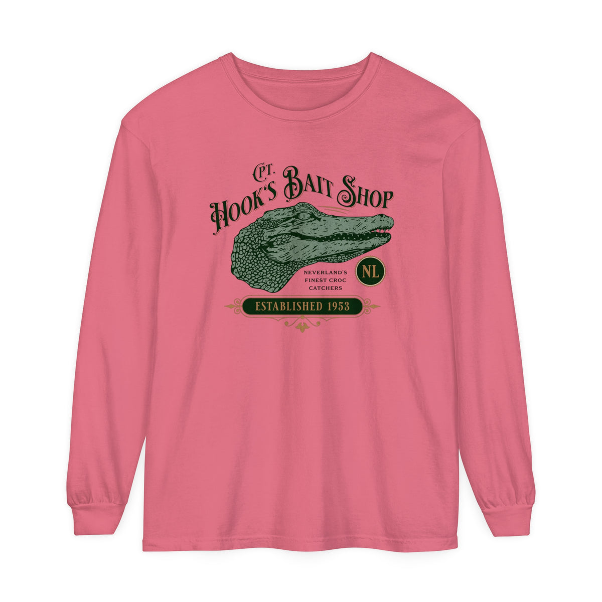 Captain Hook’s Bait Shop Comfort Colors Unisex Garment-dyed Long Sleeve T-Shirt