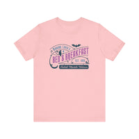 Madame Leota’s Bed and Breakfast Teal Bella Canvas Unisex Jersey Short Sleeve Tee